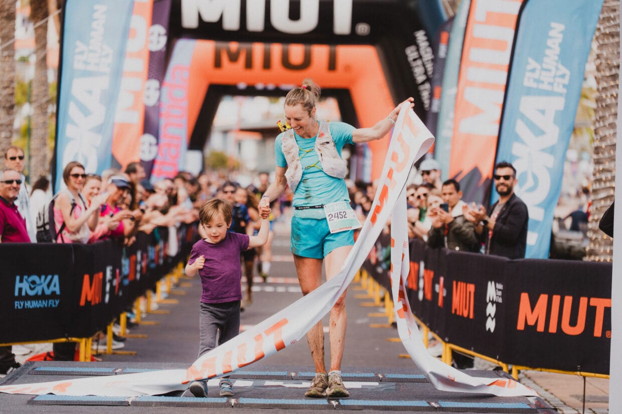 Atleta chegando na prova da MIUT - World Trail Majors