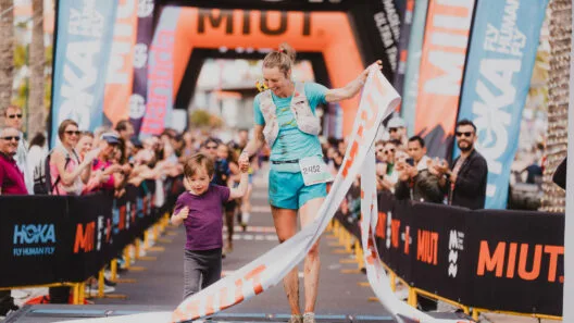 Atleta chegando na prova da MIUT - World Trail Majors