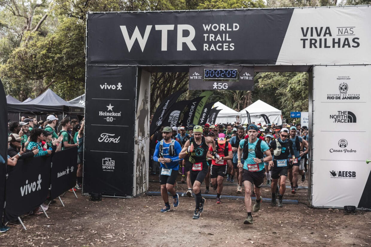 largada de trail run na WTR Serra do mar