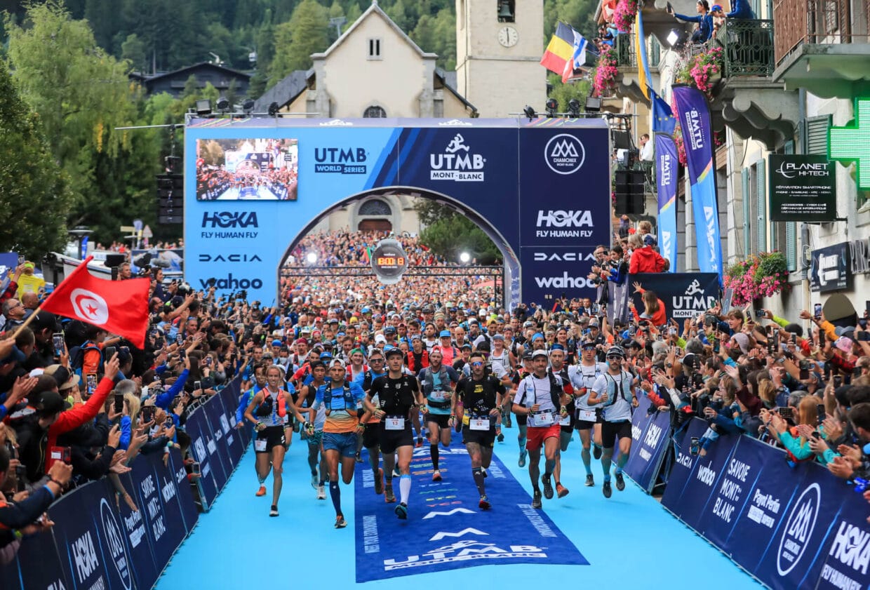 Largada da UTMB Ultra Trail Mont Blanc
