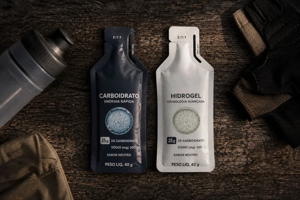 Gel de carboidrato e hidrogel para corrida: comparativo dos dois produtos com suplementação esportiva e nutrição para trail