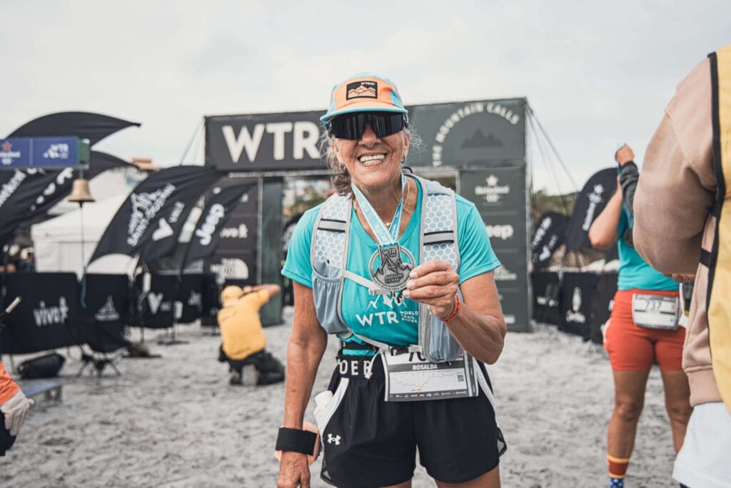 Atleta comemorando na WTR Arraial do Cabo 2026