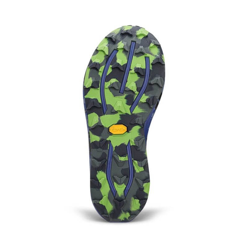 Corre Trilha 3 Herchcovitch roxo em vista lateral, tênis de trail da Olympikus com estampa vichy